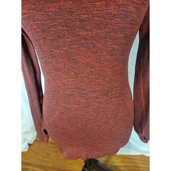 Lululemon Swiftly Tech Long Sleeve Crew Shirt Sze 4 Burgandy Heather - Picture 3 of 5